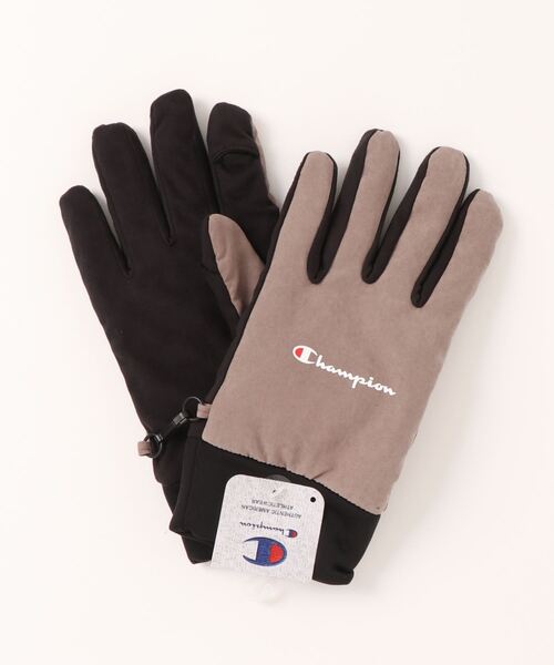 Champion(チャンピオン)の「【CHAMPION/チャンピオン】中綿スクリプトロゴグローブ タッチパネル対応 手袋(手袋・メンズ・ブラック/オレンジ/ネイビー/ブラウン/ブラック系その他/オレンジ系その他/ブルー系その他/ベージュ系その他・25cm)」の5枚目の写真