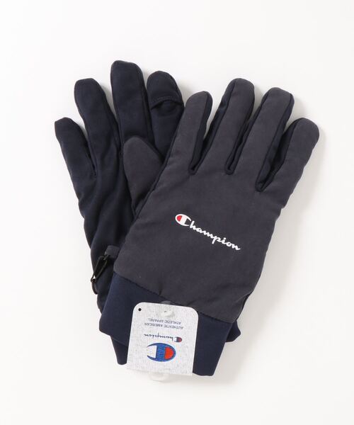 Champion(チャンピオン)の「【CHAMPION/チャンピオン】中綿スクリプトロゴグローブ タッチパネル対応 手袋(手袋・メンズ・ブラック/オレンジ/ネイビー/ブラウン/ブラック系その他/オレンジ系その他/ブルー系その他/ベージュ系その他・25cm)」の6枚目の写真