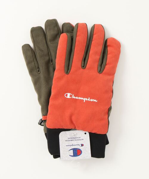 Champion(チャンピオン)の「【CHAMPION/チャンピオン】中綿スクリプトロゴグローブ タッチパネル対応 手袋(手袋・メンズ・ブラック/オレンジ/ネイビー/ブラウン/ブラック系その他/オレンジ系その他/ブルー系その他/ベージュ系その他・25cm)」の8枚目の写真