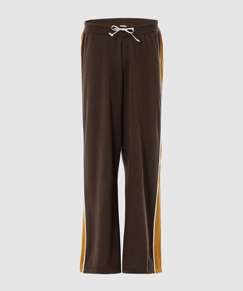 MAISON EUREKA(メゾンエウレカ)の「STRIPE EASY KNIT PANTS(その他パンツ・レディース・レッド系その他/オレンジ系その他・FREE)」の2枚目の写真