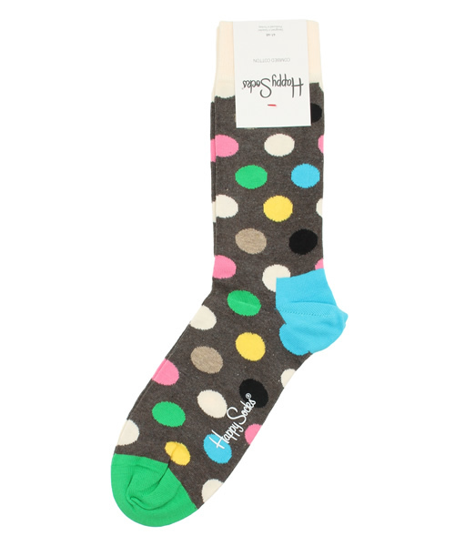 ESTNATION（エストネーション）の「Happy Socks ソックス（ソックス/靴下・メンズ・ブラック/グレー/ブルー・FREE）」の2枚目の写真