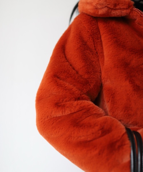 オレンジ ファー ジャケット Amazon | [RAMEMO] ファージャケット レディース 毛皮ジャケット