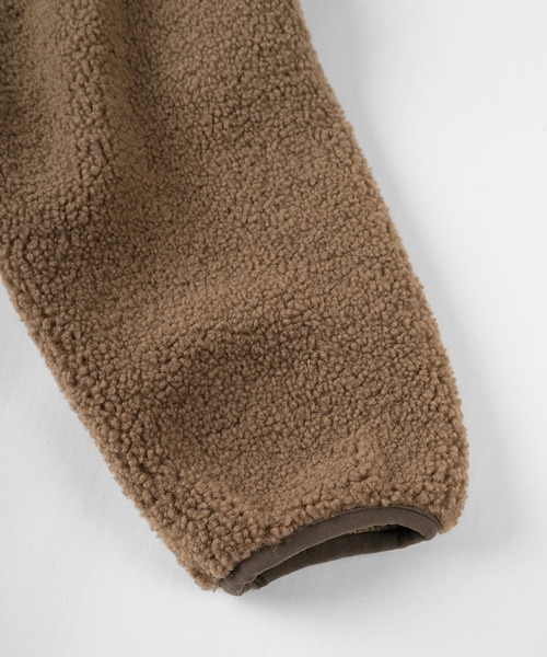 BEN DAVIS（ベンデイビス）の「【BEN　DAVIS/ベンデイビス】ボアスタンドカラー ジャケット/静電気軽減（ブルゾン・メンズ・ブラック/オフホワイト/オリーブ/モカ・M/L/XL）」の18枚目の写真