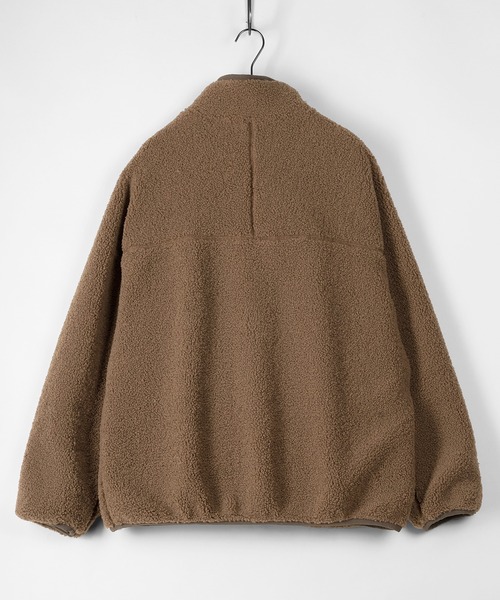 BEN DAVIS（ベンデイビス）の「【BEN　DAVIS/ベンデイビス】ボアスタンドカラー ジャケット/静電気軽減（ブルゾン・メンズ・ブラック/オフホワイト/オリーブ/モカ・M/L/XL）」の11枚目の写真