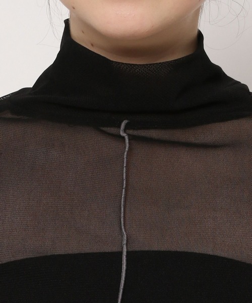 PAGEBOY（ページボーイ）の「シアーメロータートル（Tシャツ/カットソー・レディース・オフホワイト/ブラック/ピンク・FREE）」の22枚目の写真