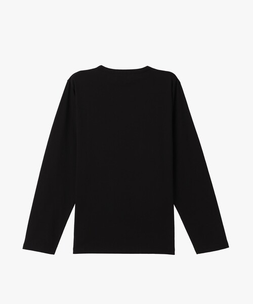 agnes b.(アニエスベー)の「メンズ アイコニック プリント コットン 長袖 Tシャツ "Lezard"(Tシャツ/カットソー・メンズ・ブラック・1/2/3)」の5枚目の写真