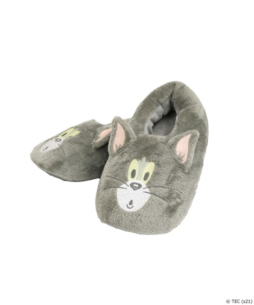 Tom&Jerry(トムアンドジェリー)の「【公式】TOMandJERRY フェイススリッパ(ルームシューズ/スリッパ・レディース・グレー/ライトグレー/キャメル・FREE)」の11枚目の写真