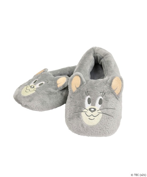Tom&Jerry(トムアンドジェリー)の「【公式】TOMandJERRY フェイススリッパ(ルームシューズ/スリッパ・レディース・グレー/ライトグレー/キャメル・FREE)」の9枚目の写真