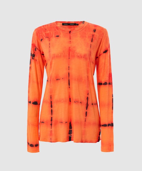 PROENZA SCHOULER(プロエンザ スクーラー)の「Painted Floral Long Sleeve T-Shirt/Tie Dye Long Sleeve T-Shirt(Tシャツ/カットソー・レディース・ブルー系その他/イエロー系その他/オレンジ系その他・S/M)」の3枚目の写真