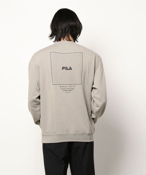 FILA(フィラ)の「【FILA/フィラ】ワンポイント ロゴ刺繍 バックプリント ビックシルエット スウェット トレーナー 裏毛(スウェット・メンズ・ブラック/杢グレー/ダークベージュ/ホワイト・L/M/LL)」の7枚目の写真