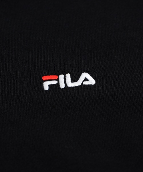 Fila フィラ ワンポイント ロゴ刺繍 バックプリント ビックシルエット スウェット トレーナー 裏毛 Fila フィラ ワンポイント ロゴ刺繍 バックプリント ビックシルエット スウェット トレーナー 裏毛