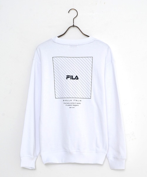 FILA(フィラ)の「【FILA/フィラ】ワンポイント ロゴ刺繍 バックプリント ビックシルエット スウェット トレーナー 裏毛(スウェット・メンズ・ブラック/杢グレー/ダークベージュ/ホワイト・L/M/LL)」の15枚目の写真