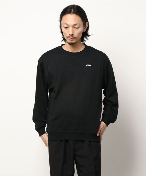 FILA(フィラ)の「【FILA/フィラ】ワンポイント ロゴ刺繍 バックプリント ビックシルエット スウェット トレーナー 裏毛(スウェット・メンズ・ブラック/杢グレー/ダークベージュ/ホワイト・L/M/LL)」の17枚目の写真