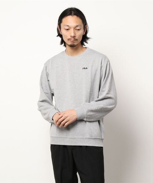 FILA(フィラ)の「【FILA/フィラ】ワンポイント ロゴ刺繍 バックプリント ビックシルエット スウェット トレーナー 裏毛(スウェット・メンズ・ブラック/杢グレー/ダークベージュ/ホワイト・L/M/LL)」の18枚目の写真