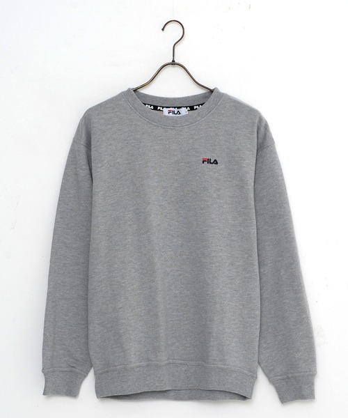 FILA(フィラ)の「【FILA/フィラ】ワンポイント ロゴ刺繍 バックプリント ビックシルエット スウェット トレーナー 裏毛(スウェット・メンズ・ブラック/杢グレー/ダークベージュ/ホワイト・L/M/LL)」の12枚目の写真