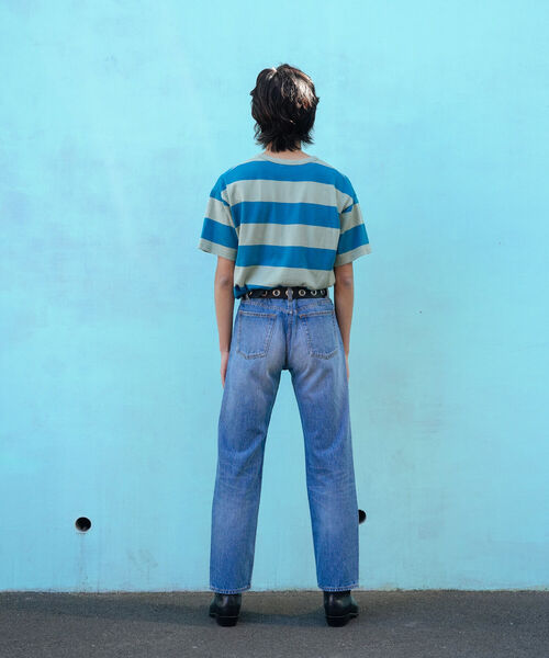 VAPORIZE（ヴェイパライズ）の「VAPORIZE / Border T-shirt（Tシャツ/カットソー・メンズ・ケリー/イエロー・LARGE/X-LARGE/SMALL/MEDIUM）」の9枚目の写真