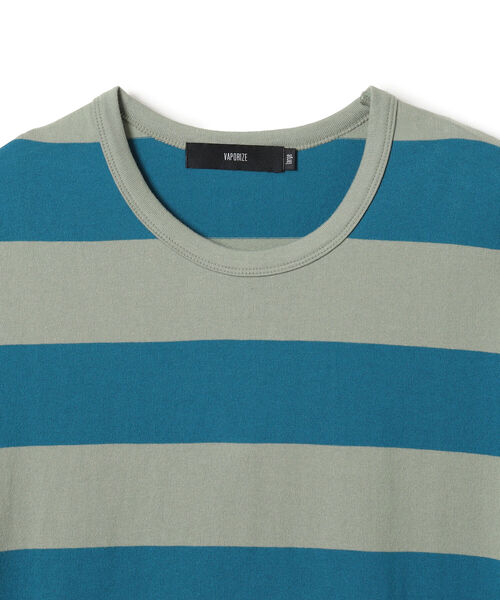 VAPORIZE（ヴェイパライズ）の「VAPORIZE / Border T-shirt（Tシャツ/カットソー・メンズ・ケリー/イエロー・LARGE/X-LARGE/SMALL/MEDIUM）」の13枚目の写真