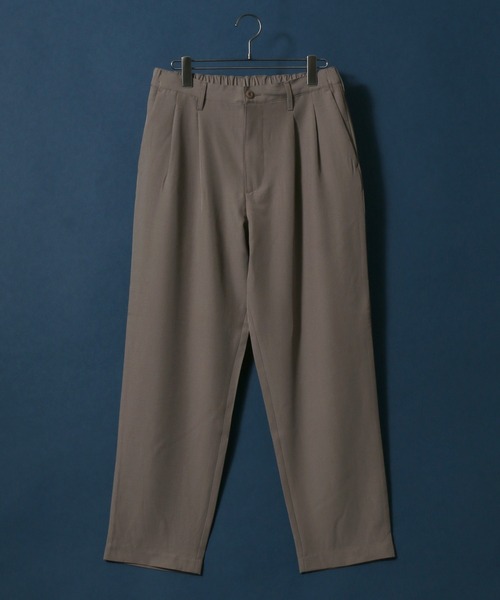 ANPAS（アンパス）の「Wide Tuck Tapered Pants/ワイドタックテーパードパンツ スラックス カラーパンツ（スラックス・メンズ・ブラック/ベージュ/グレー/オートミール・LL/M/L）」の20枚目の写真