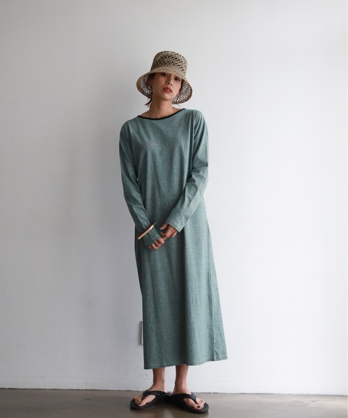 feepur（フェピュール）の「ミジンコボーダーカットワンピース（ワンピース・レディース・ブラック/ベージュ/ブルー/グリーン・MEDIUM）」の10枚目の写真