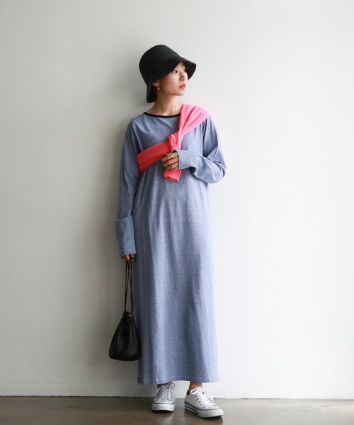 feepur（フェピュール）の「ミジンコボーダーカットワンピース（ワンピース・レディース・ブラック/ベージュ/ブルー/グリーン・MEDIUM）」の11枚目の写真