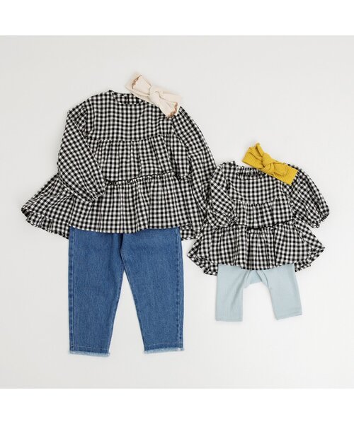 BREEZE(ブリーズ)の「/花刺繍デニムパンツ(デニムパンツ・キッズ・ベージュ/ブルー/ネイビー・80/90/100/110/120/130/140)」の19枚目の写真