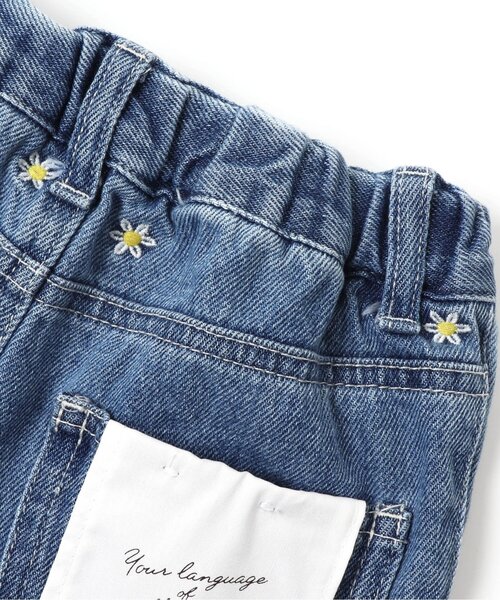 BREEZE(ブリーズ)の「/花刺繍デニムパンツ(デニムパンツ・キッズ・ベージュ/ブルー/ネイビー・80/90/100/110/120/130/140)」の5枚目の写真