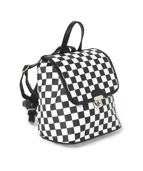 w closet(ダブルクローゼット)の「アソート柄ミニリュック(バックパック/リュック・レディース・ブラック/その他1/キャメル・FREE)」の1枚目の写真
