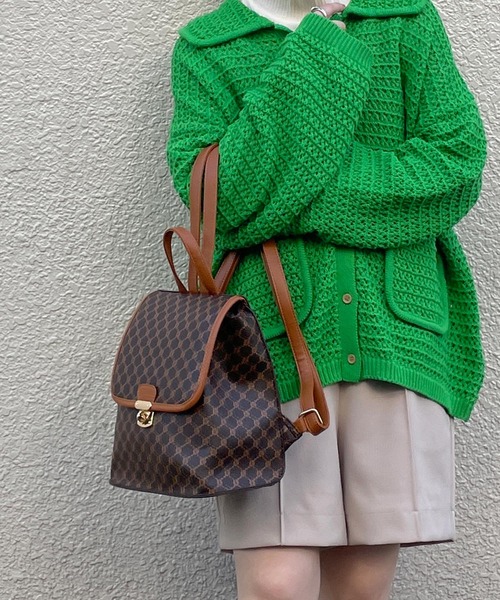 w closet(ダブルクローゼット)の「アソート柄ミニリュック(バックパック/リュック・レディース・ブラック/その他1/キャメル・FREE)」の3枚目の写真