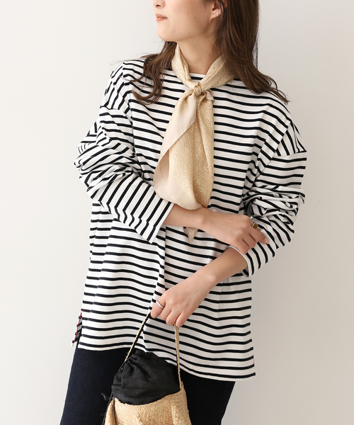 SLOBE IENA（スローブイエナ）の「30/2天竺 プルオーバー◆（Tシャツ/カットソー・レディース・ホワイト/ピンク/パープル系その他・SMALL/LARGE）」の10枚目の写真