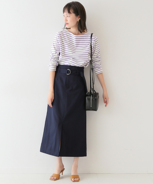 SLOBE IENA（スローブイエナ）の「30/2天竺 プルオーバー◆（Tシャツ/カットソー・レディース・ホワイト/ピンク/パープル系その他・SMALL/LARGE）」の12枚目の写真