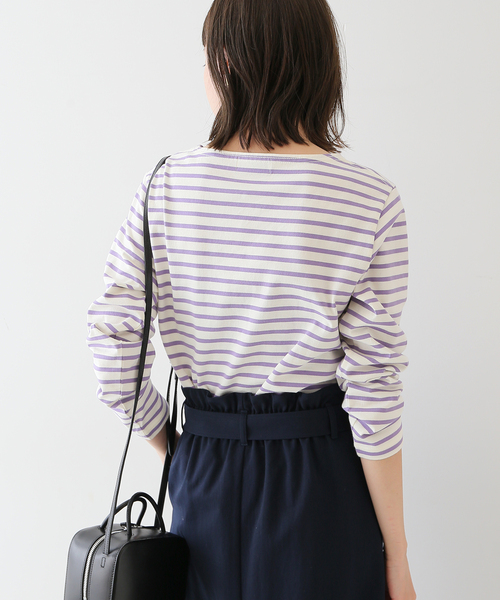 SLOBE IENA（スローブイエナ）の「30/2天竺 プルオーバー◆（Tシャツ/カットソー・レディース・ホワイト/ピンク/パープル系その他・SMALL/LARGE）」の19枚目の写真