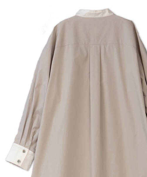 La SRIC（ラスリック）の「La SRIC / ドッキングシャツOP（シャツワンピース・レディース・グレー系その他/モカ・38）」の7枚目の写真