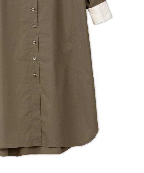 La SRIC（ラスリック）の「La SRIC / ドッキングシャツOP（シャツワンピース・レディース・グレー系その他/モカ・38）」の13枚目の写真