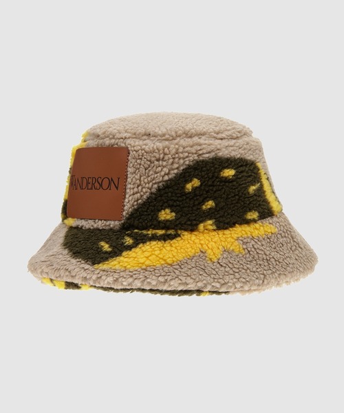 JW Anderson(ジェイダブリューアンダーソン)の「ASYMMETRIC BUCKET HAT(ハット・レディース・ベージュ系その他/レッド系その他・58/60/56)」の2枚目の写真