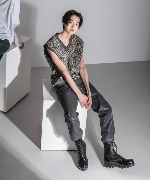 FOLLOWIN(フォロウィン)の「【FLW MADE/MEN】コーティングパンツ(その他パンツ・メンズ・ブラック/ダークグリーン/チャコール・SMALL/MEDIUM)」の5枚目の写真