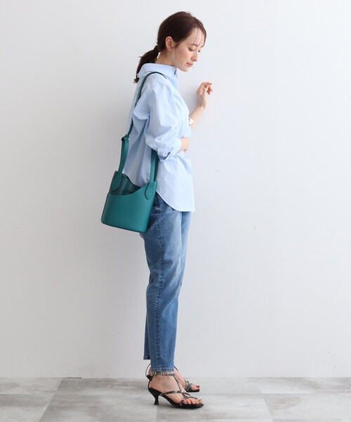 INDIVI(インディヴィ)の「◆【3WAY】クロスカラーバッグ(ショルダーバッグ・レディース・ブラック/オフホワイト/オレンジ/グリーン/ブラウン系・00)」の8枚目の写真