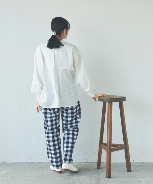 Libra Cue(リブラ キュー)の「2wayフライヨークシャツ(シャツ/ブラウス・レディース・ネイビー/ブルー/ホワイト・FREE)」の17枚目の写真