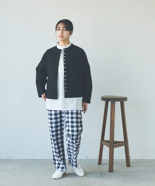 Libra Cue(リブラ キュー)の「2wayフライヨークシャツ(シャツ/ブラウス・レディース・ネイビー/ブルー/ホワイト・FREE)」の19枚目の写真