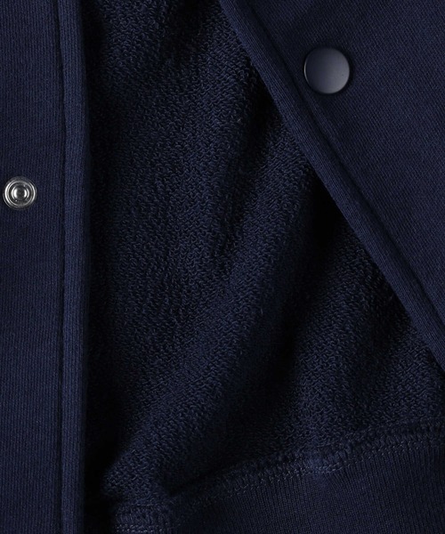 BACK NUMBER（バックナンバー）の「【BACK NUMBER】カレッジロゴ刺繍カットスタジャン（スタジャン・メンズ・ネイビー/ブラック/グリーン・L/XL/M）」の4枚目の写真