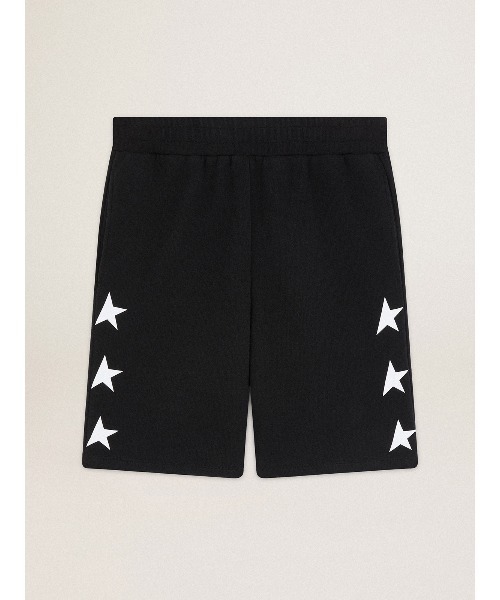 GOLDEN GOOSE（ゴールデングース）の「GOLDEN GOOSE Star Collection / SWEAT SHORTS WIDE LEG / MULTI STAR（スウェットパンツ・メンズ・ホワイト系その他/ブラック系その他・SMALL/MEDIUM/LARGE）」の5枚目の写真