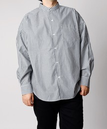 INASTUDIOS ZOO（イーナストゥディオスズー）の「「INASTUDIOS SELECT」ルーズフィット ブロード バンドカラーシャツ（シャツ/ブラウス）」