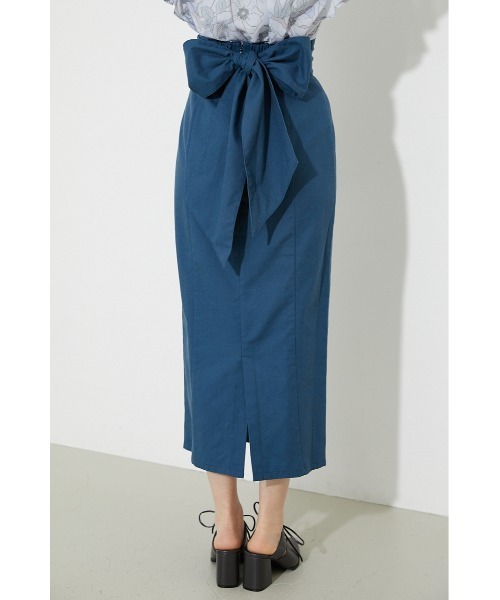 rienda(リエンダ)の「バックリボンタイトスカート(スカート・レディース・ブラック/ベージュ/ブルー・SMALL/MEDIUM)」の12枚目の写真