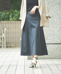Rouge vif | 【XSサイズ展開】シェルタリングフレアスカート(スカート)