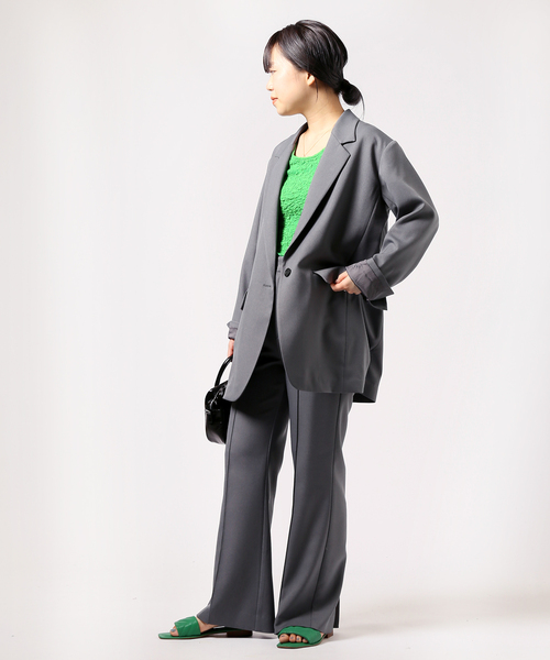 JOINT WORKS（ジョイントワークス）の「J-シャーリングクロップドタンクトップ（タンクトップ・レディース・ホワイト/ブラック/サックスブルー/グリーン・FREE）」の6枚目の写真