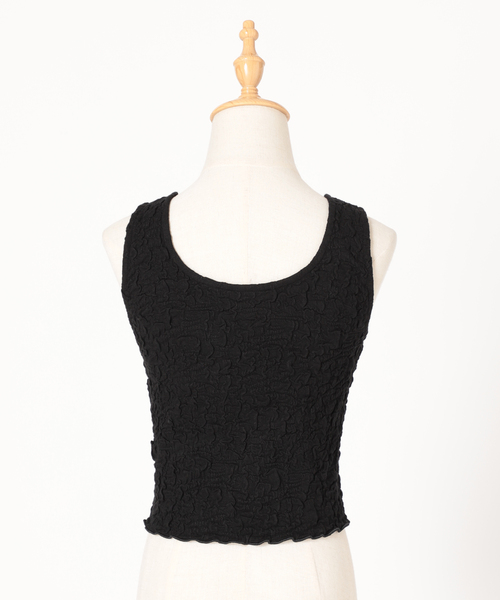 JOINT WORKS（ジョイントワークス）の「J-シャーリングクロップドタンクトップ（タンクトップ・レディース・ホワイト/ブラック/サックスブルー/グリーン・FREE）」の11枚目の写真