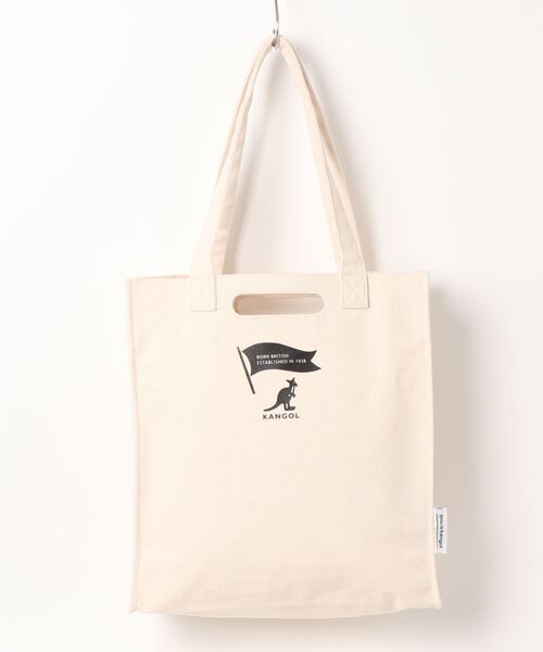 KANGOL（カンゴール）の「【 KANGOL / カンゴール 】 プリント スクエア 2WAY キャンバス トートバッグ（トートバッグ・メンズ・オフホワイト/ホワイト系その他・FREE）」の13枚目の写真