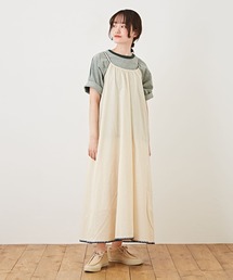 CUBE SUGAR | 綿ボイル無地キャミソールワンピース(ワンピース)