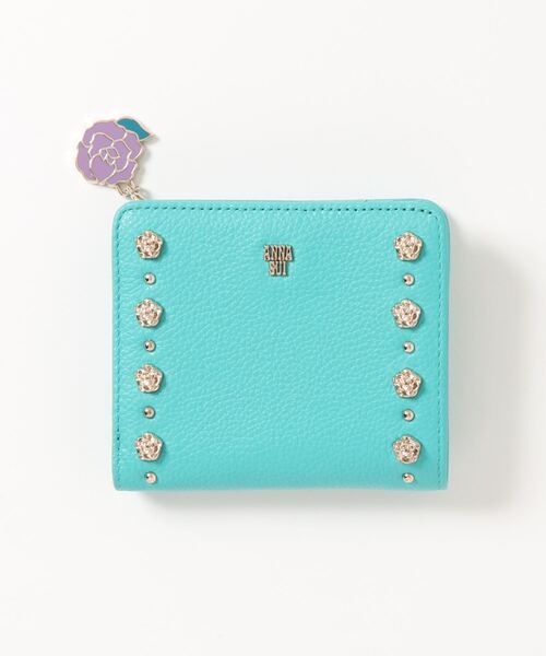 【新品】アナスイ✨バレンシア Lファスナー２つ折り財布 イエロー 新品】アナスイ✨バレンシア Lファスナー2つ折り財布 イエロー 新品