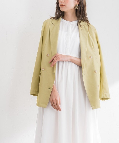 Pierrot（ピエロ）の「半袖シャツワンピース（シャツワンピース・レディース・ブラック/ネイビー/オフホワイト・M/L）」の14枚目の写真