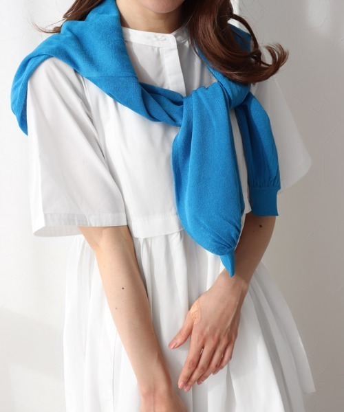 Pierrot（ピエロ）の「半袖シャツワンピース（シャツワンピース・レディース・ブラック/ネイビー/オフホワイト・M/L）」の6枚目の写真